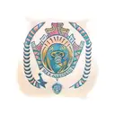 african shield tattoo design idea