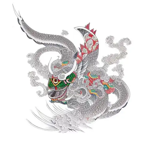 Griffin tattoo design idea