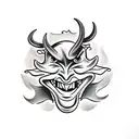 cartoon devil tattoo design idea