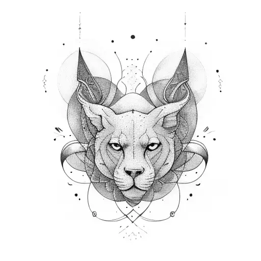 thème astral tattoo design idea