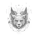 thème astral tattoo design idea