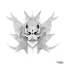 thème astral tattoo design idea