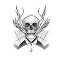 thème astral tattoo design idea