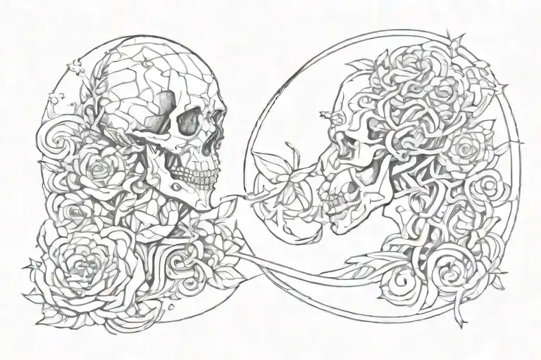 scritta " hard life" tattoo design idea