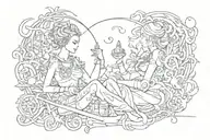 scritta " hard life" tattoo design idea