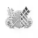 germany brazil flag tattoo design idea