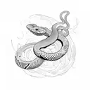 Snake tattoo design idea