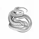 Snake tattoo design idea