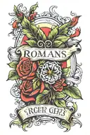 romans 8:18 tattoo design idea