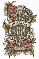 romans 8:18 tattoo design idea