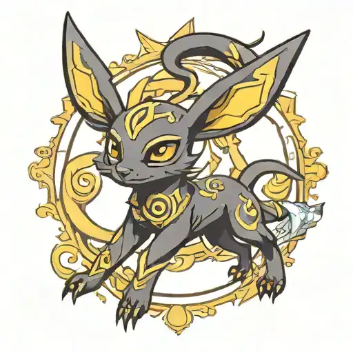 umbreon tattoo design idea