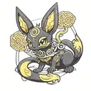 umbreon tattoo design idea