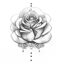 "Great Start" surrounded by roses, skulls, flowers and a pencil tattoo design idea