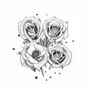 "Great Start" surrounded by roses, skulls, flowers and a pencil tattoo design idea