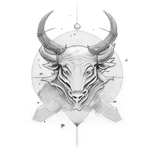toro enojado y con un corazón verde y rojo que diga ALEX tattoo design idea