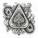 Ace of Spades tattoo design idea
