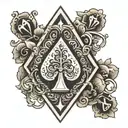 Ace of Spades tattoo design idea