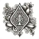 Ace of Spades tattoo design idea