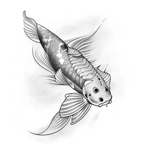 pez koi tattoo design idea