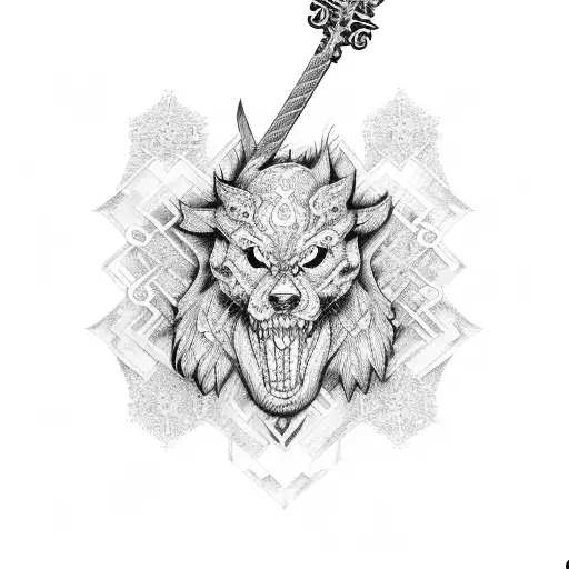 keyblade tattoo design idea