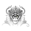 monkey king all high  tattoo design idea