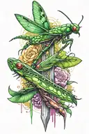 mantis blade tattoo tattoo design idea