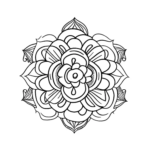flower from tangled spine tattoo tattoo design idea