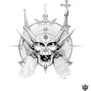 saint michael with roman legion tattoo design idea