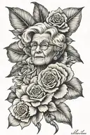 Memorial for grandma tattoo design idea