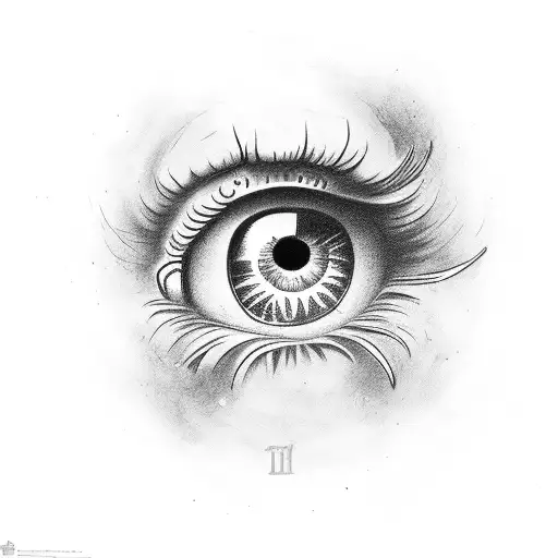 Eye with dollar sign in it saying get rich or die tryin  tattoo design idea