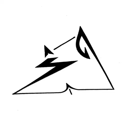 cave diving arrow pointer tattoo design idea