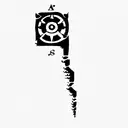 cave marker compass tattoo design idea