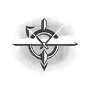 Cave Diving Arrow Pointer with proteus tattoo design idea