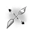Cave Diving Arrow Pointer with proteus tattoo design idea