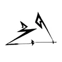 cave diving arrow pointer tattoo design idea