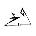 cave diving arrow pointer tattoo design idea