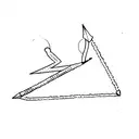 cave diving arrow pointer tattoo design idea