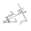 cave diving arrow pointer tattoo design idea