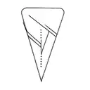 a triangle marker arrow tattoo design idea