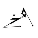 cave diving arrow pointer tattoo design idea