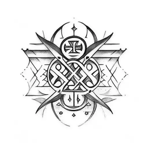I would like a tattoo on my upper left arm with the following Nordic runes: Thurisaz, Ansuz, Raído, Kenaz, Wunjo, Nauthi tattoo design idea