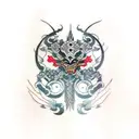 armour band  tattoo design idea