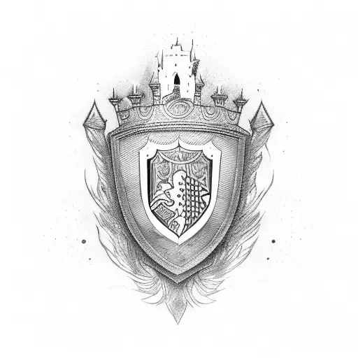 three castles of the bohemian fc crest tattoo design idea