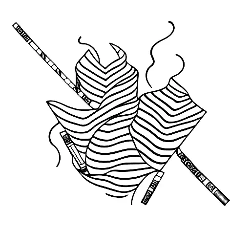 cigarette daydream tattoo design idea
