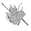 cigarette daydream tattoo design idea