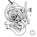 cigarette daydream tattoo design idea