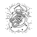 cigarette daydream tattoo design idea