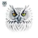 owl Athena Ancient  tattoo design idea