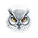 owl Athena Ancient  tattoo design idea