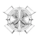 Christian Cross cancer ribbon  tattoo design idea